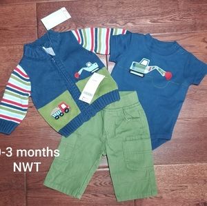 Gymboree Boys 3-6 month Construction outfit